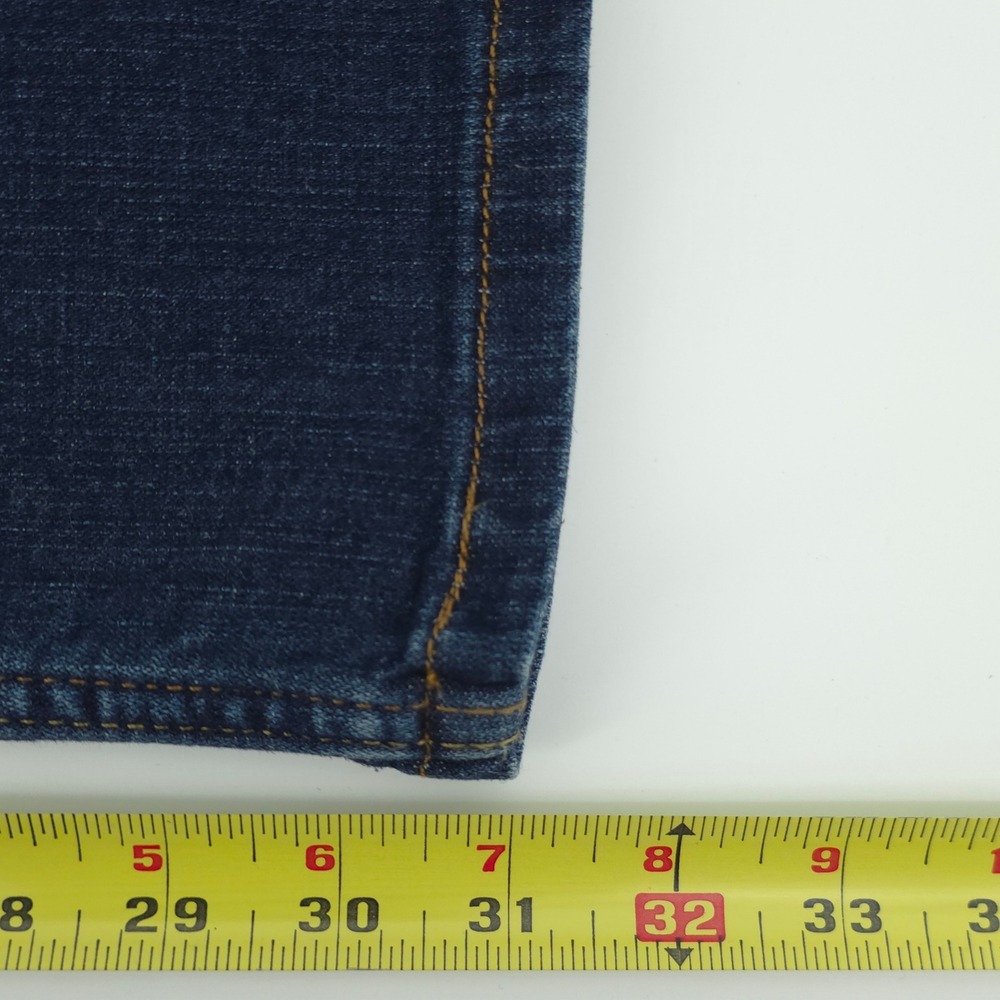 Levi's 524 Too Superlow Womens Jeans 33x31 Blue Dark Wash Y2K Bootcut - Picture 10 of 10